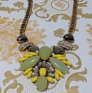 Statement necklace stones